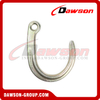 G70 8'' 15'' Forged Alloy Steel J Type Hook with Round Hole
