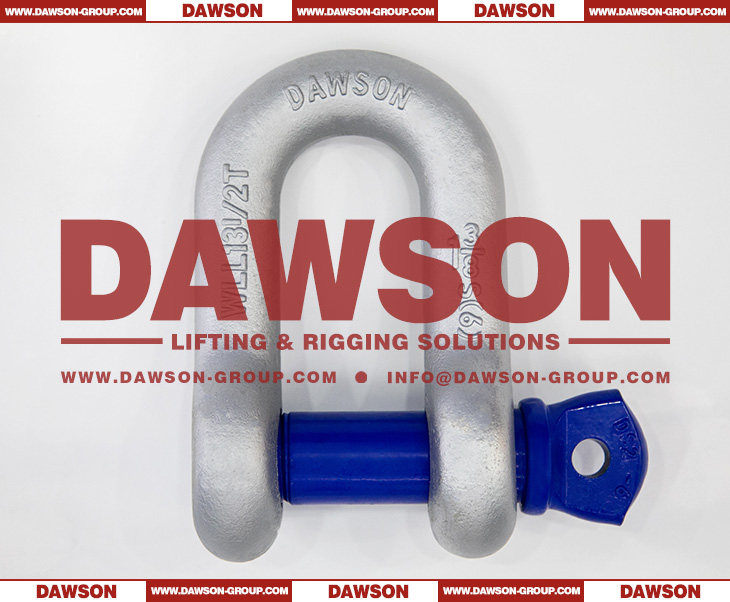 DAWSON Hot Dip Galvanized US Type DG210 Chain Shackle with Screw Pin, High Strength S6 Screw Pin Dee Shackle - Dawson Group Ltd. - China Supplier, Factory