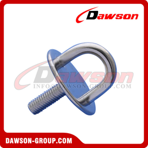 Stainless Steel. Round Eye Plate With Thread Stud