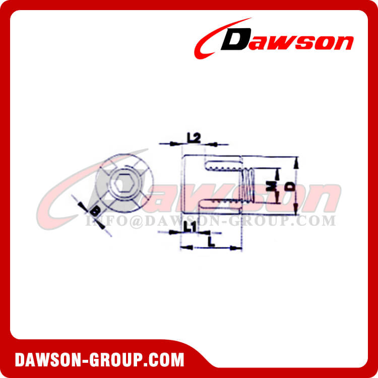 Stainless Steel Wire Rope Cross Clip, Cross Wire Clamp - Dawson Group ...
