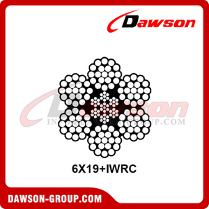 6x19+IWRC Stainless Steel Wire Rope for Trawl, SS304 SS316 Trawl Wire Rope for Fishing Industry