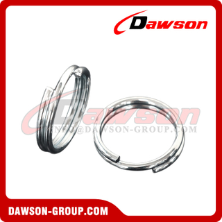 Galvanized Spring Round Split Key Ring for Tag
