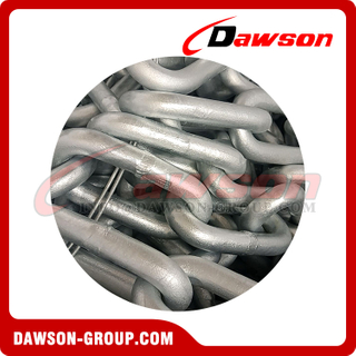 Hot Dip Galvanized G80 Fishing Link Chain, H.D.G Trawling Chain for Fishing & Fishfarming
