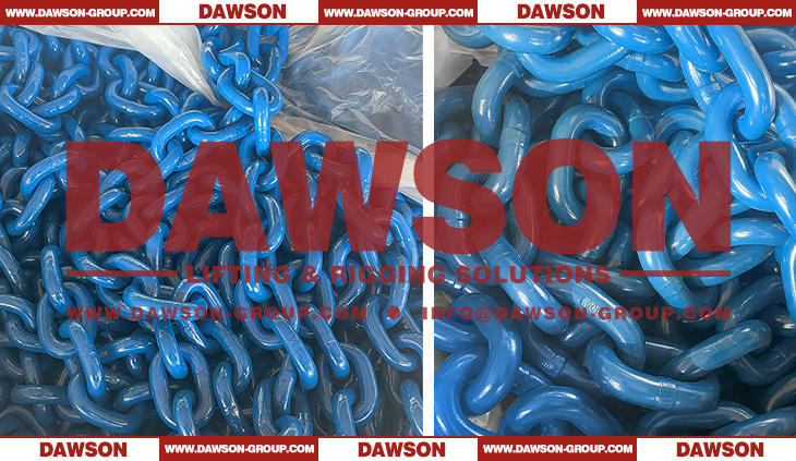 G100 Grade 100 Blue Painted EN818-2 High Level Strength Alloy Lifting Chain for Hoist - Dawson Group Ltd. - China Manufacturer, Supplier, Factory