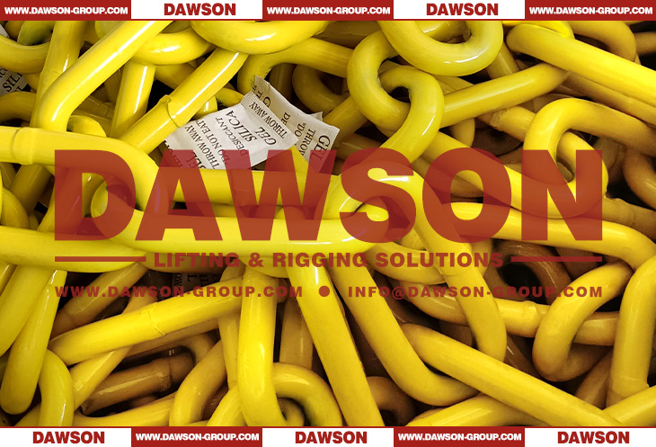 Yellow Painted Steel G80 Alloy Fishing Medium Link Chain for Fishing, Grade 80 Fishing Trawl Chain - Dawson Group Ltd. - China Manufacturer, Supplier, Factory