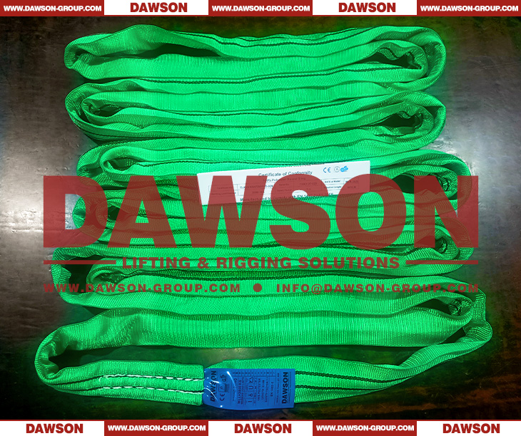 WLL 2T Polyester Round Slings, 2000KG Round Lifting Slings EN1492-2 - Dawson Group Ltd. - China Manufacturer, Supplier, Factory