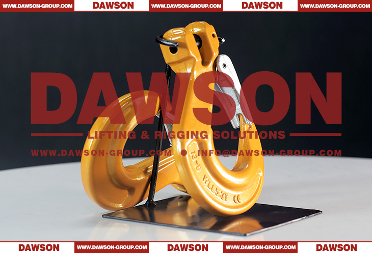 DS012 G80 Clevis Sling Hook with Cast Latch for Crane Lifting Chain Slings - Dawson Group Ltd. - China Supplier, Factory