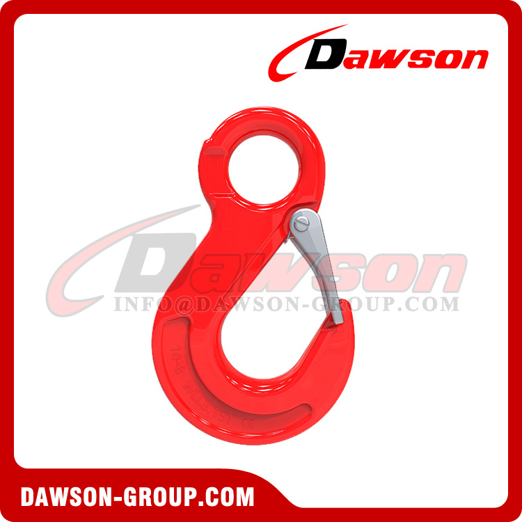 DS302 G80 / Grade 80 Eye Sling Hook with Latch for Wire Rope
