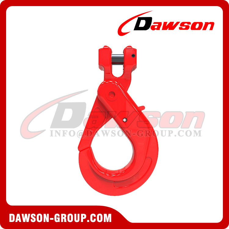 DS248 G80 7/8-16MM Italy Type Clevis Self-locking Hook for Crane Lifting Chain Slings