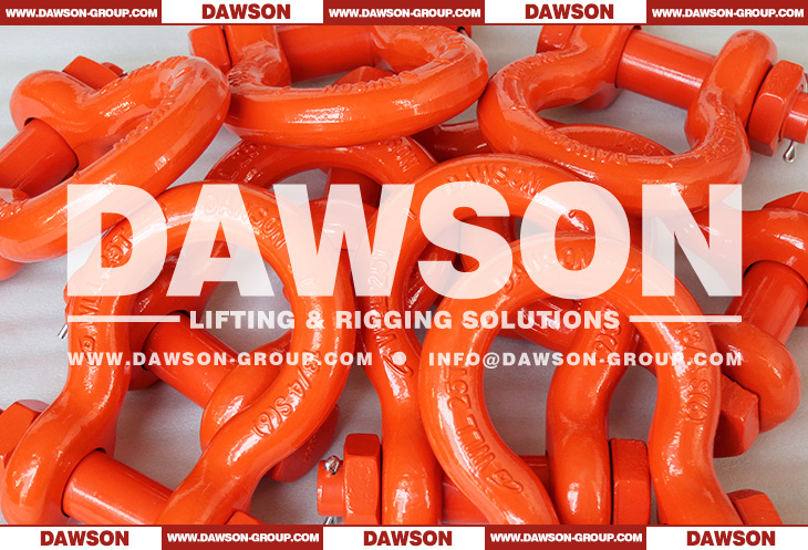 WLL 25T Hot Dip Galvanized US Type DG2130 Bow Shackle with Safety Pin, S6 Bolt Type Anchor Shackle - Dawson Group Ltd. - China Manufacturer, Supplier, Factory