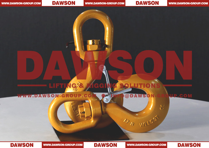 DS040 G80 6-32MM Swivel Hook with Safety Latch for Heavy Duty Crane Lifting Chain Slings - Dawson Group Ltd. - China Supplier, Factory