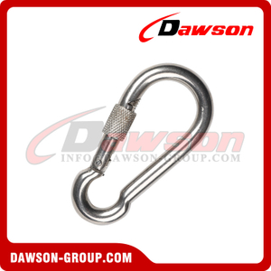 Stainless Steel Snap Hook With Screw DIN5299 Form D, DIN5299D AISI 304 AISI 316 Snap Hooks