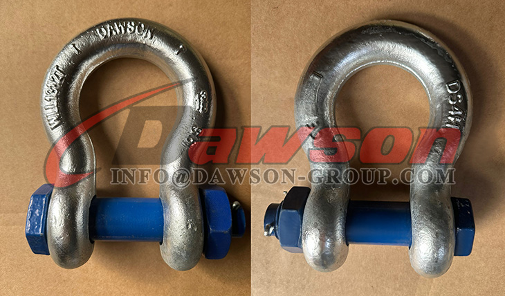 Hot Dip Galvanized US Type DG2130 Bow Shackle with Safety Pin, S6 Bolt Type Anchor Shackle - Dawson Group Ltd. - China Manufacturer, Supplier, Factory