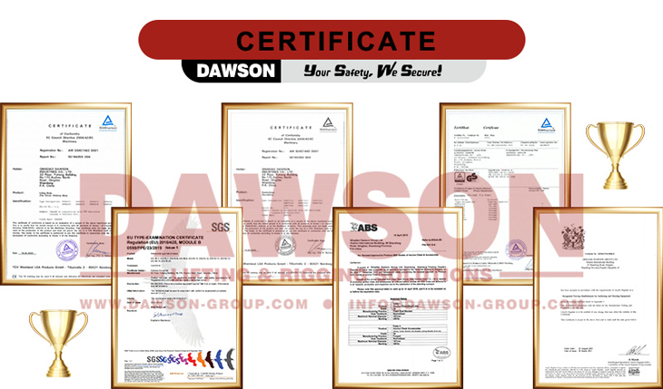 DAWSON Certificate - Dawson Group Ltd. - China Manufacturer, Supplier, Factory