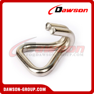 DSWH50501SS 50MM BS 5000KG/11000LBS Stainless Steel Double J Hooks, 2'' SS304 SS316 Wire Hook