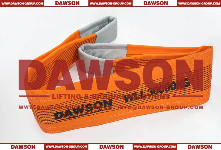 DAWSON WLL 30 Ton Heavy Duty Polyester Webbing Slings - Lifting Slings Crane Slings - Dawson Group Ltd. - China Supplier