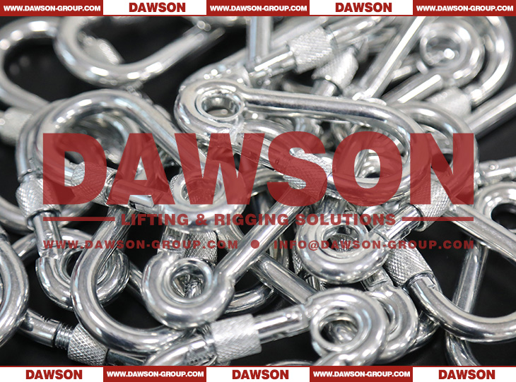 DAWSON Electric Galvanized Snap Hook with Eyelet and Screw with Zinc Plated, Carbine Hooks - Dawson Group Ltd. - China Manufacturer, Supplier