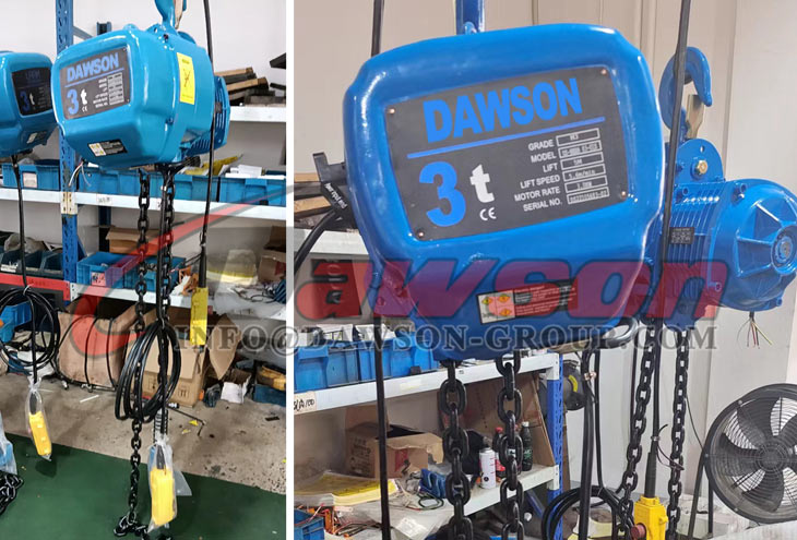 DS-HB03-01S Twin Hook Electric Chain Hoist with Electric Trolley - Dawson Group Ltd. - China Manufacturer, Supplier