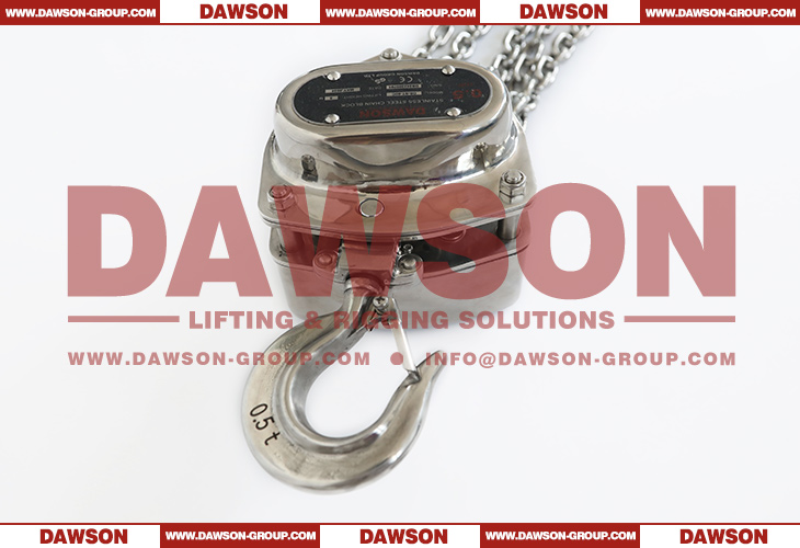 DAWSON DS-ST-C 0.5T Stainless Steel Chain Hoist, SS 500kg Chain Block, Manual Chain Hoist - Dawson Group Ltd. - China Factory