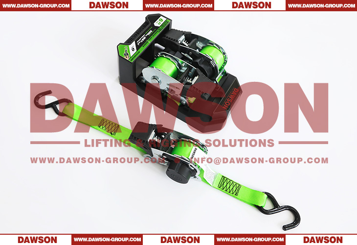 25MM &times; 1.8M DAWSON Automatic Retractable Ratchet Tie Down Straps, 1&rsquo;&lsquo; x 6 Feet Cargo Ratchet Lashing Belt - Dawson Group Ltd. - China Supplier, Factory
