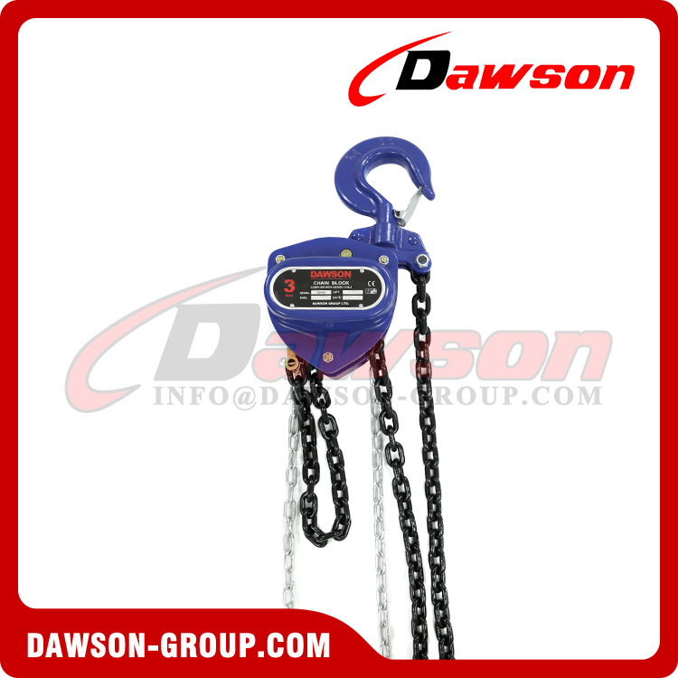 DAWSON AS/NZS1418.2-1997 DSVD Chain Hoist, Manual Chain Block for Lifting