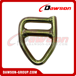 50mm × 6T LC 3000daN Yellow Zinc Plated Welded Delta Buckles with Bar