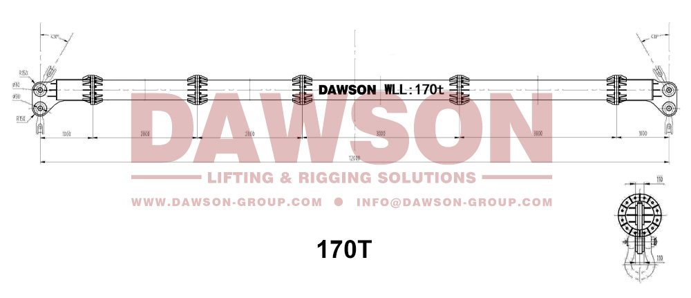 170T x 12M Modular Spreader Beams, Modulares Spreader Bars, Lifting Spreader Beam - Dawson Group Ltd. - China Manufacturer, Supplier