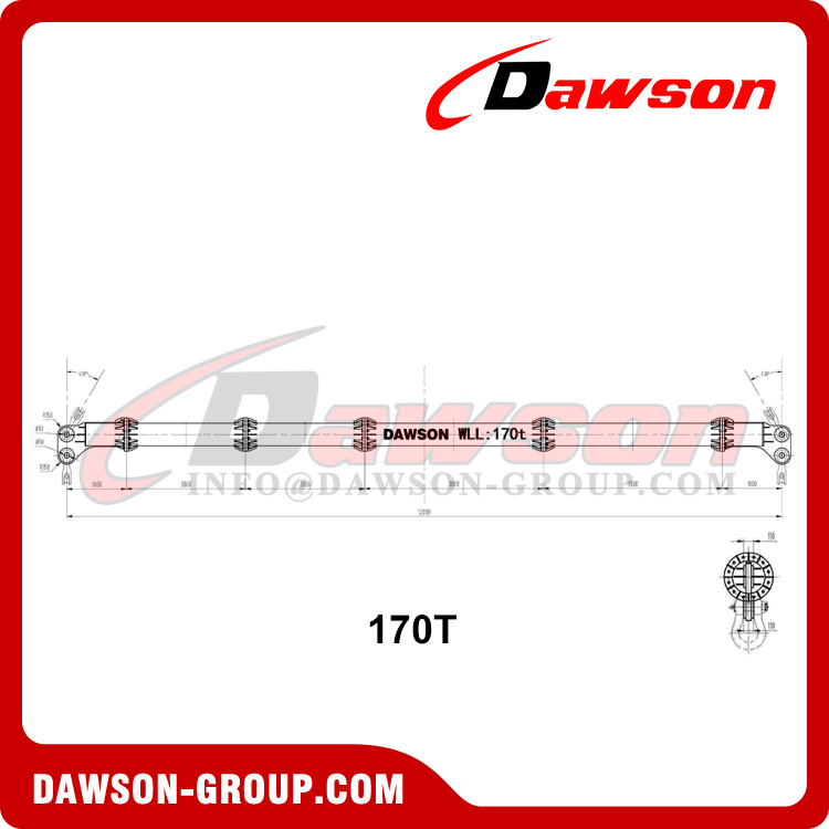 DS-MSB-110H 170 Ton Modular Spreader Beams, Modulares Spreader Bars, Lifting Spreader Beam