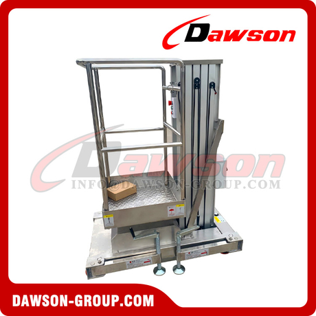 Single Screw Rising Platform DS-GTWY-100SS Single-mast Stainless Steel Lifting Platform, SS Lift ...