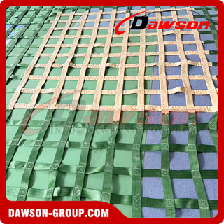 Marine Webbing Cargo Lifting Sling Nets, Heavy Duty Marine Loading and Unloading Cargo Lifting Net Web Sling