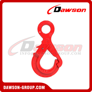 DS077 G80 7/8-16MM Special Eye Self-locking Hook for Crane Lifting Chain Slings