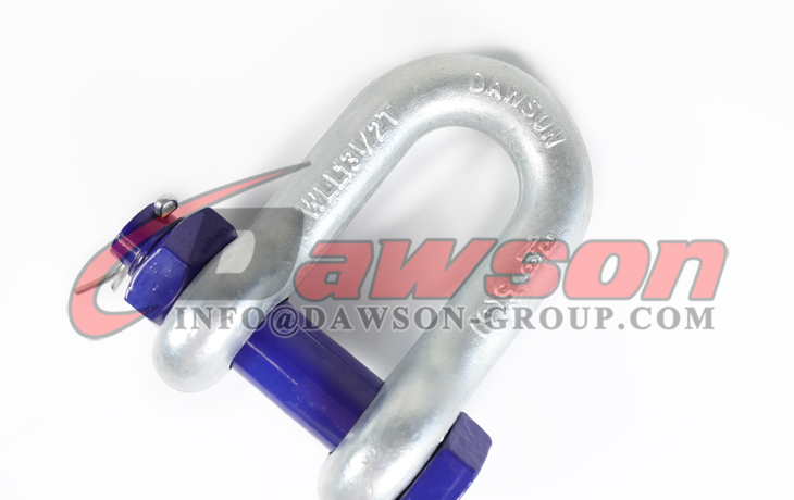 US Type Hot Dip Galvanized DG2150 Chain Shackle with Safety Pin, S6 Bolt Type Dee Shackle - Dawson Group Ltd. - China Manufacturer, Supplier, Factory
