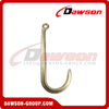 G70 8'' 15'' Forged Alloy Steel Eye Type J Type Hook with Round Hole