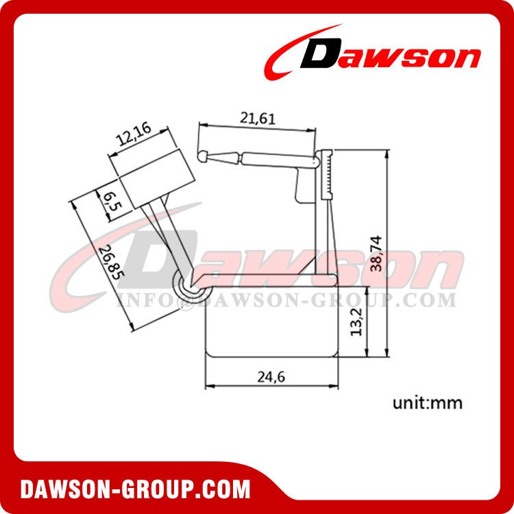 DS-BCL102 Custom High Quality Seals Numbered PP Security Adjustable Padlock Seal