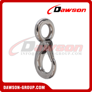 Rigid Eye Snap Hook, 90 degree Fixed Eye Spring Snap Hook