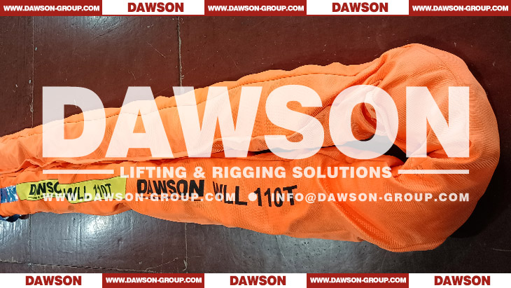 DAWSON WLL 110T Heavy Duty Polyester Round Slings, 110000kg Lifting Slings - Dawson Group Ltd. - China Manufacturer, Supplier