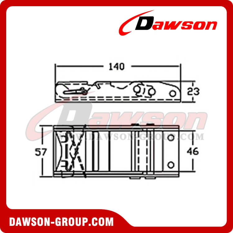 DSOUB 5004 2 inch Stainless Steel Buckle - Dawson Group