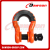 Dawson Drop Forged Bow Shackle with PU Protection for Towing & Recovery Strap, S6 Screw Pin Anchor Shackles