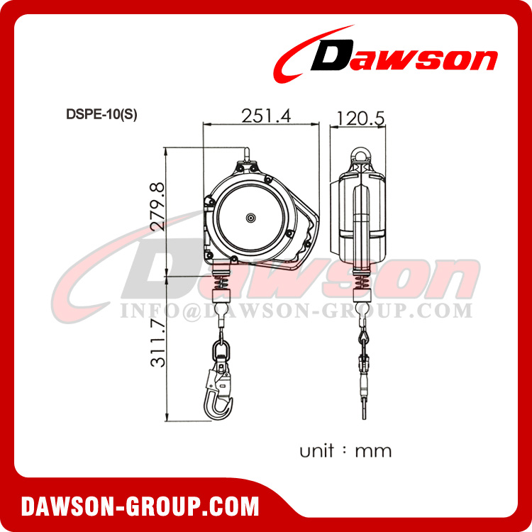 DSPE-10(S) Retractable Lifeline - Dawson Group Ltd. - China Manufacturer, Factory