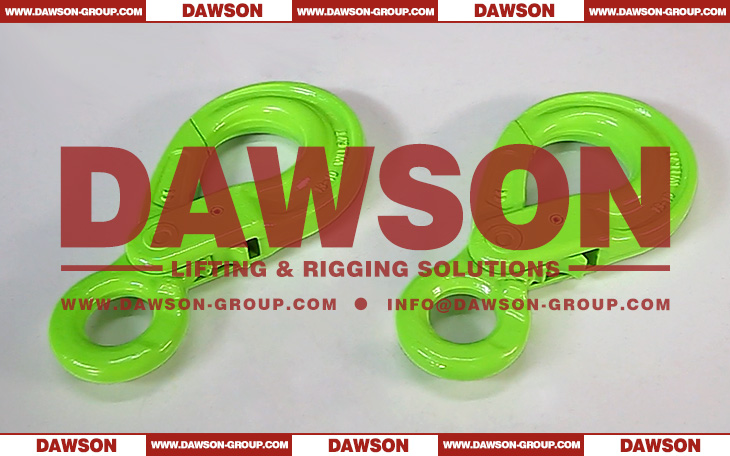 DS1005 G100 European Type Forged Eye Self-Locking Hook Lifting Equipment for Crane Lifting Chain Slings - Dawson Group Ltd. - China Manufacturer