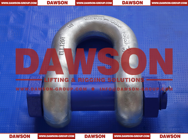 WLL 120T Hot Dip Galvanized US Type DG2150 Chain Shackle with Safety Pin, S6 Bolt Type Dee Shackle - Dawson Group Ltd. - China Manufacturer, Supplier