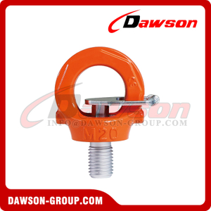 DS084S G80 Key Eye Point with Self Locking Plate, Grade 80 Swivel Eye Bolt