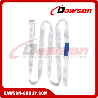 EN1492-1 One Way Single Use Webbing Lifting Slings with Two Flat Loops Unprotected SF 7 to 1