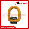 DS344 G80 WLL1.12-15T Weld on Lifting D Rings, Grade 80 Weld-on Pivoting D Link
