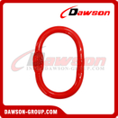  DS093 G80 A344 U.S. Type 7/16''- 2'' Welded Master Link with Flat for Chain Lifting Slings / Wire Rope Lifting Slings