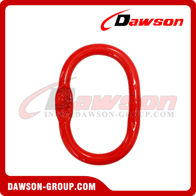  DS093 G80 A344 U.S. Type 7/16''- 2'' Welded Master Link with Flat for Chain Lifting Slings / Wire Rope Lifting Slings