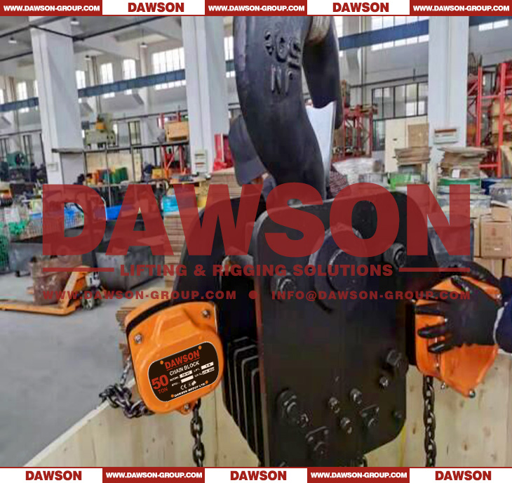 DSVD-50T 50T Chain Hoist, 50000KG Heavy Duty Manual Chain Block for Ship Buildings - Dawson Group Ltd. - China Manufacturer, Supplier