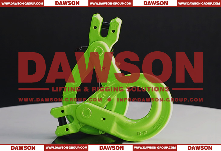 DS1006 GRADE 100 European Type Forged Clevis Self-Locking Hook for Lifting Chain Slings - Dawson Group Ltd. - China Manufacturer, Factory