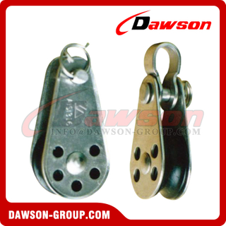 DS-B201SS Stainless Steel Mini Pulley with Single Wheel, SS316 Small Pulley Block with Single Sheave, SS304 Mini Pulley
