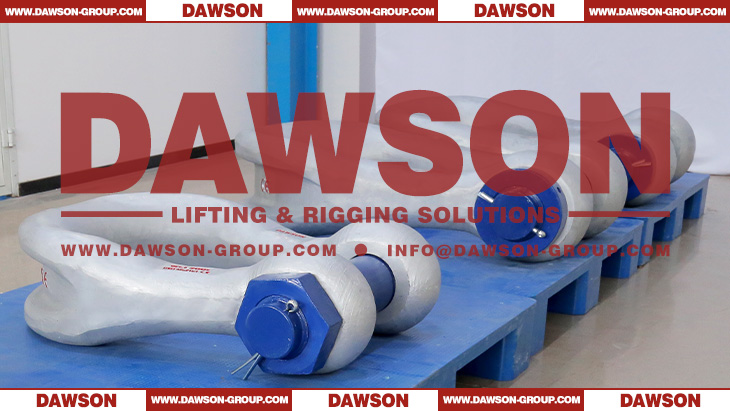 DG2160 Alloy Steel Bolt Type Wide Body Shackle for Synthetic Web Slings, Synthetic Round Slings or Wire Rope Slings - Dawson Group Ltd. - China Manufacturer, Supplier